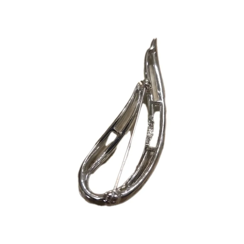 Vintage Sarah Coventry Silver Tone Leaf/Teardrop Brooch/Pin 2.75